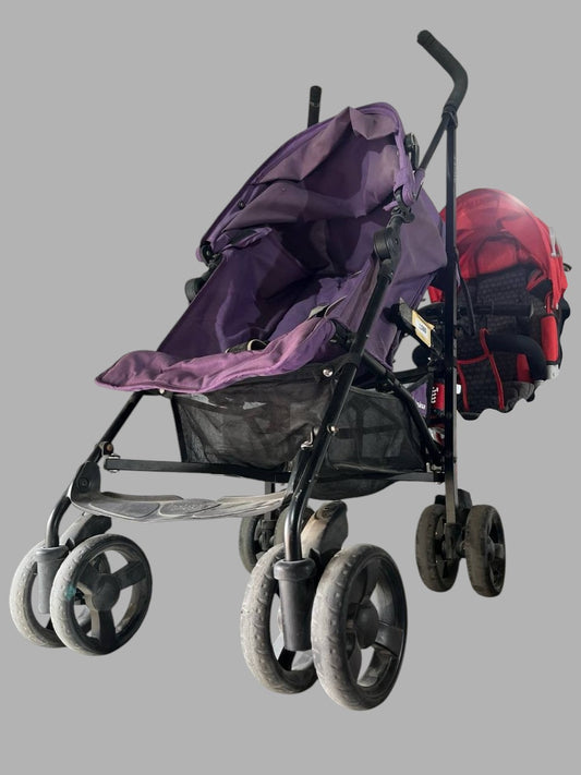 Purple Baby Stroller