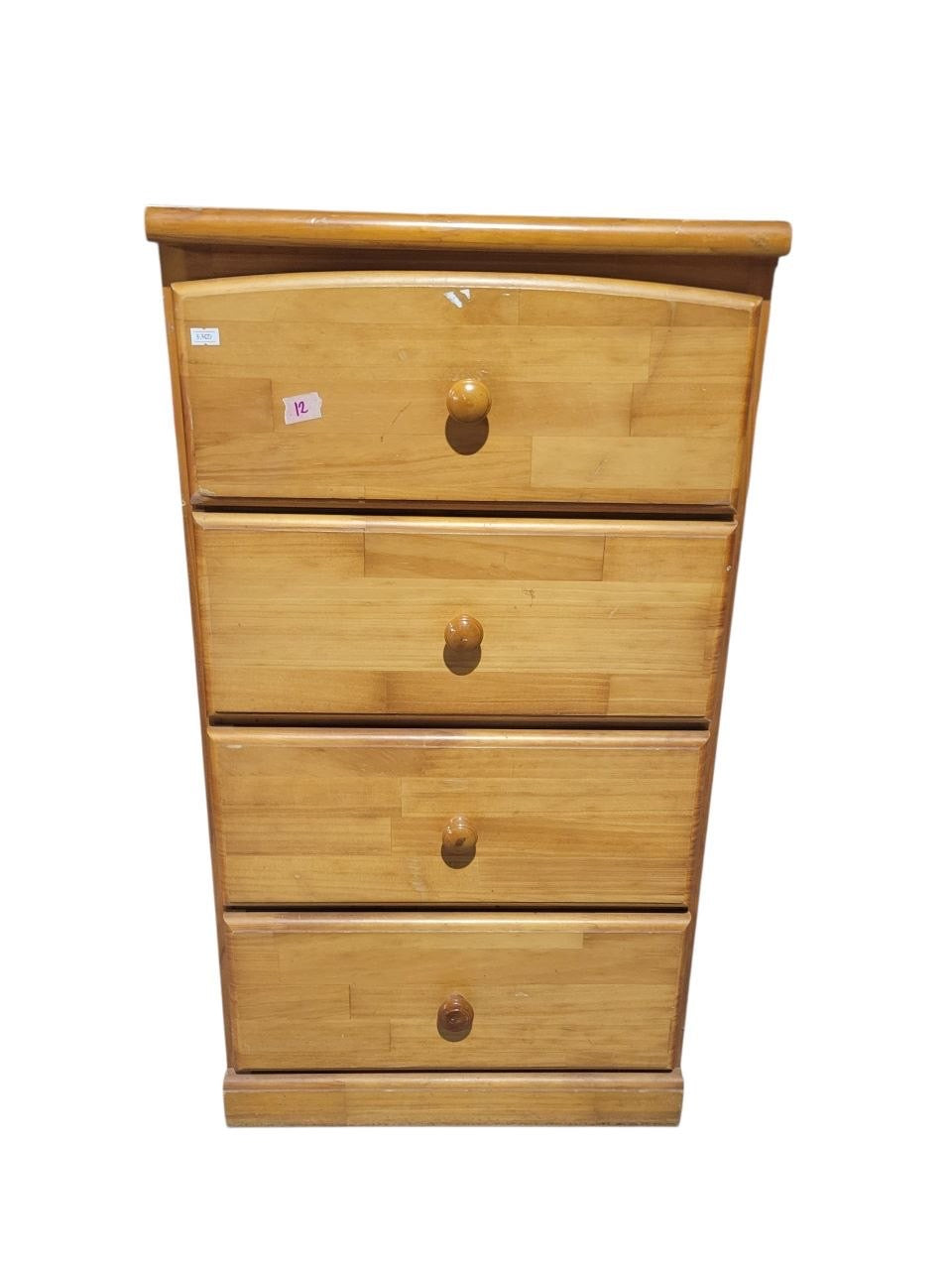 Wooden 4 Drawer Chest